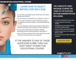 Online Educational Botox Course